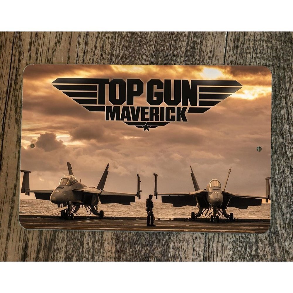 Top Gun Maverick Movie Poster Art 8x12 Metal Wall Sign Tom Cruise